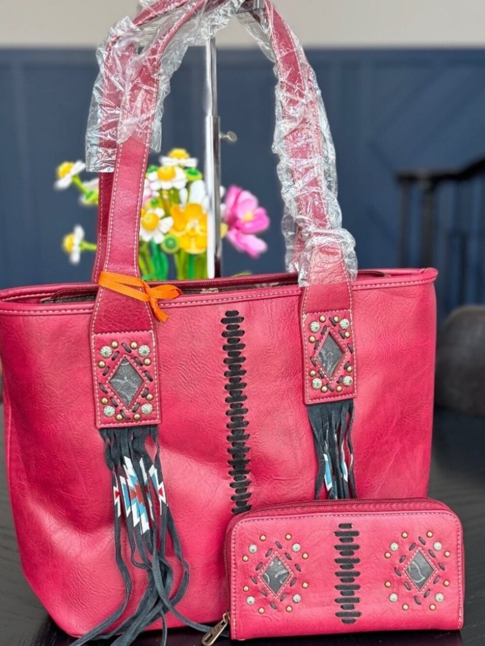 American Bling by Montana West Handbag and Wallet Set NWT